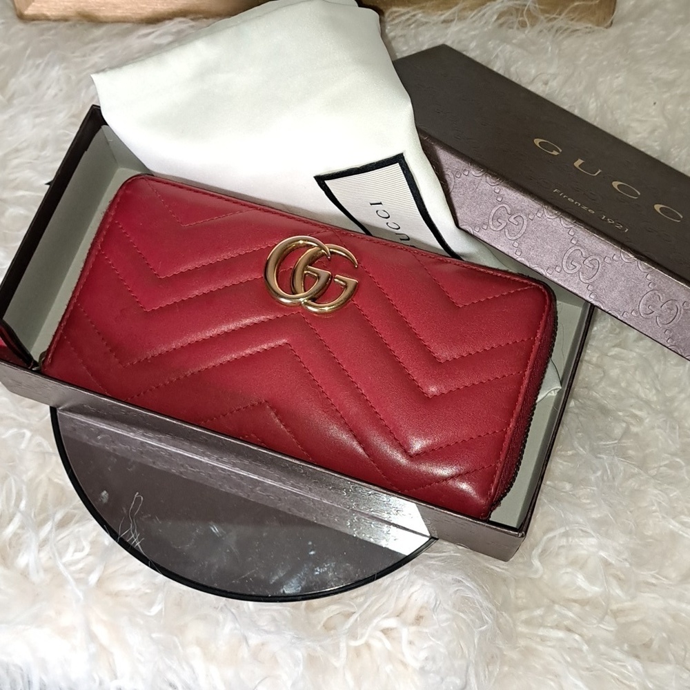Gucci GG Marmot Zip Around Wallet  EUC - Picture 15 of 17